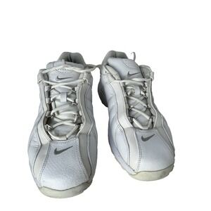 Nike VXT Men Size 12 US White Leather w/Metallic Swoosh Sneaker Shoes 310234-101